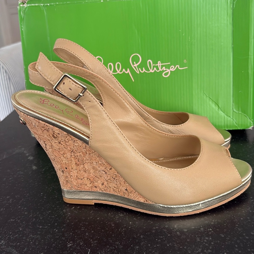 Lilly Pulitzer Kristin Wedge 9.5M NIB